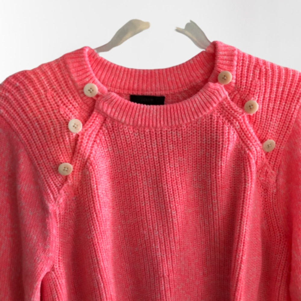 J.CREW Textured Sweater Anchor Button - Picture 2 of 3
